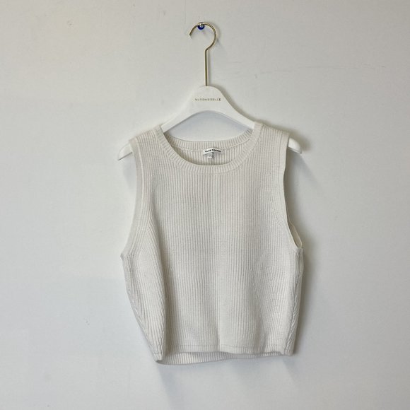 Club Monaco crop knit vest cute sweater T6 - Picture 2 of 3
